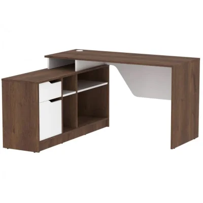 Computer desk NORD 1L Oak Expressive Bronze